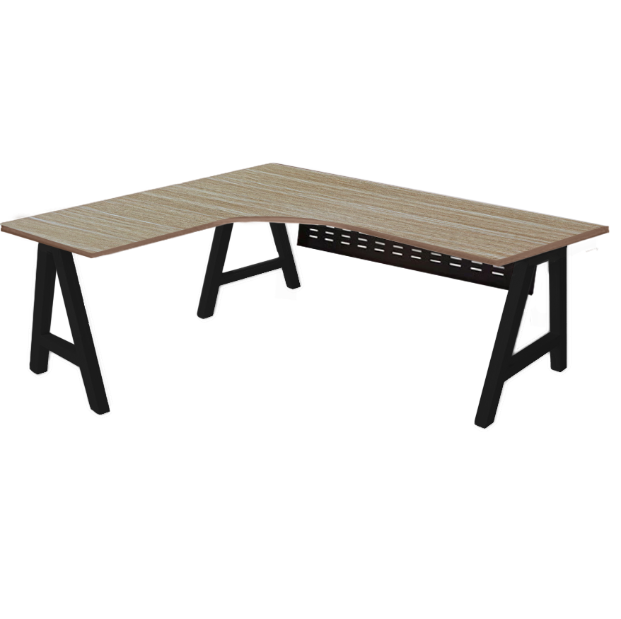 Pitch Corner Workstation with Privacy Panel